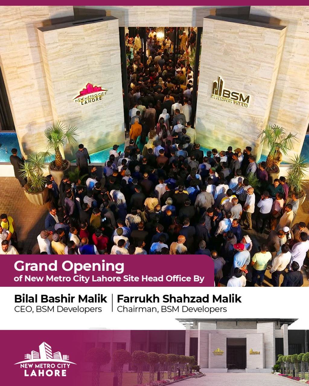 iamge 18: 𝐆𝐫𝐚𝐧𝐝 𝐎𝐩𝐞𝐧𝐢𝐧𝐠 𝐨𝐟 𝐍𝐞𝐰 𝐌𝐞𝐭𝐫𝐨 𝐂𝐢𝐭𝐲 𝐋𝐚𝐡𝐨𝐫𝐞 𝐒𝐢𝐭𝐞 𝐇𝐞𝐚𝐝 𝐎𝐟𝐟𝐢𝐜𝐞