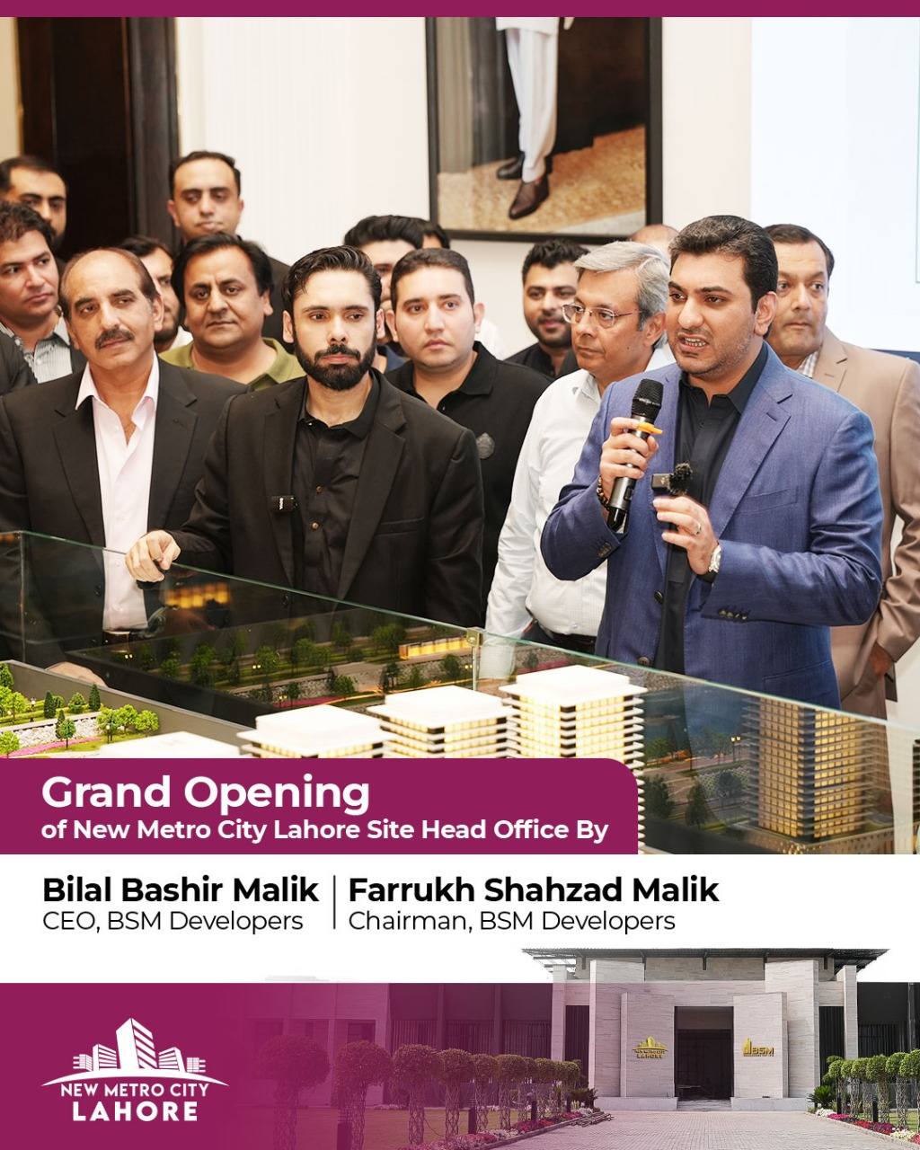 iamge 10: 𝐆𝐫𝐚𝐧𝐝 𝐎𝐩𝐞𝐧𝐢𝐧𝐠 𝐨𝐟 𝐍𝐞𝐰 𝐌𝐞𝐭𝐫𝐨 𝐂𝐢𝐭𝐲 𝐋𝐚𝐡𝐨𝐫𝐞 𝐒𝐢𝐭𝐞 𝐇𝐞𝐚𝐝 𝐎𝐟𝐟𝐢𝐜𝐞