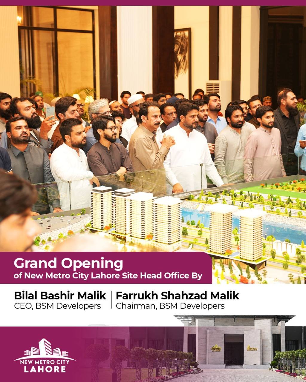 iamge 13: 𝐆𝐫𝐚𝐧𝐝 𝐎𝐩𝐞𝐧𝐢𝐧𝐠 𝐨𝐟 𝐍𝐞𝐰 𝐌𝐞𝐭𝐫𝐨 𝐂𝐢𝐭𝐲 𝐋𝐚𝐡𝐨𝐫𝐞 𝐒𝐢𝐭𝐞 𝐇𝐞𝐚𝐝 𝐎𝐟𝐟𝐢𝐜𝐞