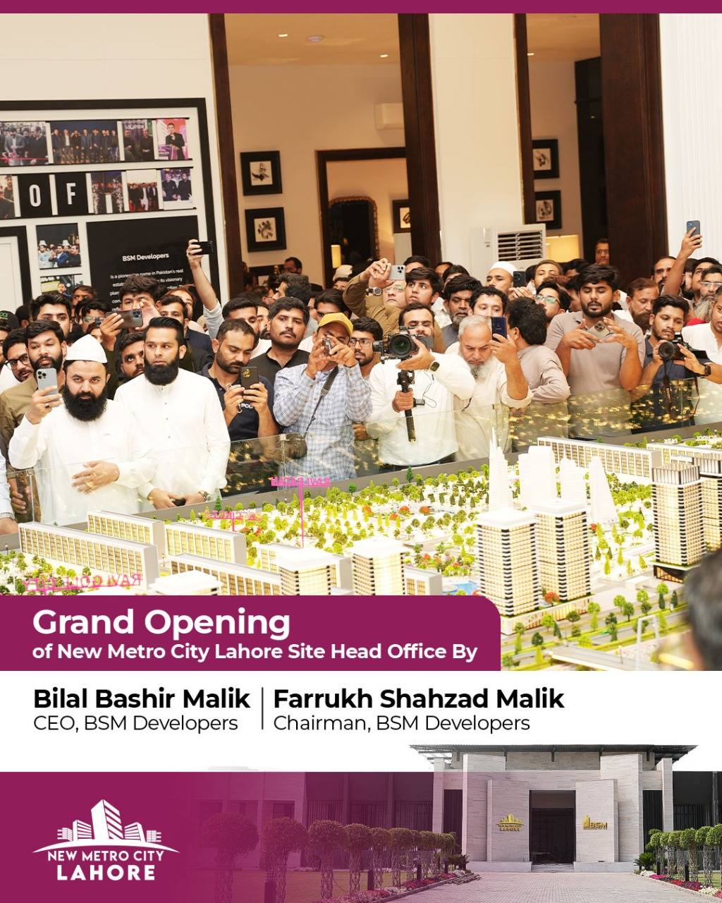 iamge 9: 𝐆𝐫𝐚𝐧𝐝 𝐎𝐩𝐞𝐧𝐢𝐧𝐠 𝐨𝐟 𝐍𝐞𝐰 𝐌𝐞𝐭𝐫𝐨 𝐂𝐢𝐭𝐲 𝐋𝐚𝐡𝐨𝐫𝐞 𝐒𝐢𝐭𝐞 𝐇𝐞𝐚𝐝 𝐎𝐟𝐟𝐢𝐜𝐞