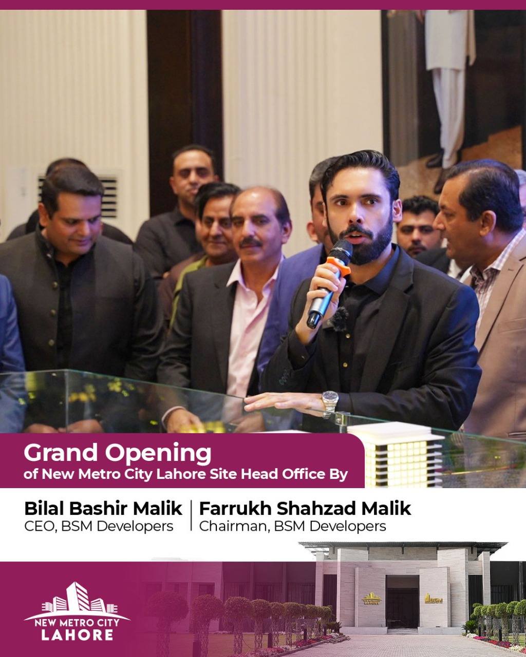 iamge 6: 𝐆𝐫𝐚𝐧𝐝 𝐎𝐩𝐞𝐧𝐢𝐧𝐠 𝐨𝐟 𝐍𝐞𝐰 𝐌𝐞𝐭𝐫𝐨 𝐂𝐢𝐭𝐲 𝐋𝐚𝐡𝐨𝐫𝐞 𝐒𝐢𝐭𝐞 𝐇𝐞𝐚𝐝 𝐎𝐟𝐟𝐢𝐜𝐞