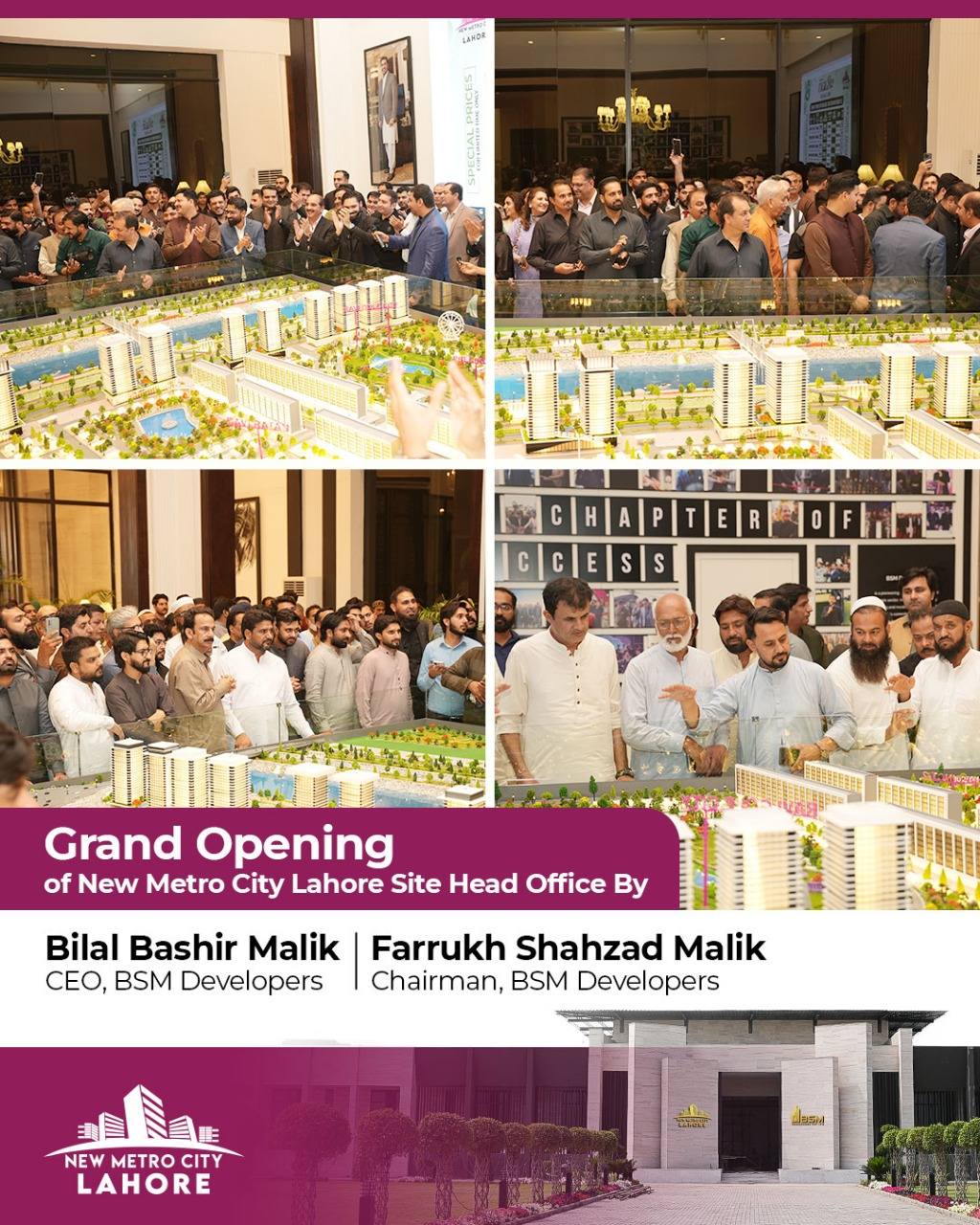 iamge 3: 𝐆𝐫𝐚𝐧𝐝 𝐎𝐩𝐞𝐧𝐢𝐧𝐠 𝐨𝐟 𝐍𝐞𝐰 𝐌𝐞𝐭𝐫𝐨 𝐂𝐢𝐭𝐲 𝐋𝐚𝐡𝐨𝐫𝐞 𝐒𝐢𝐭𝐞 𝐇𝐞𝐚𝐝 𝐎𝐟𝐟𝐢𝐜𝐞