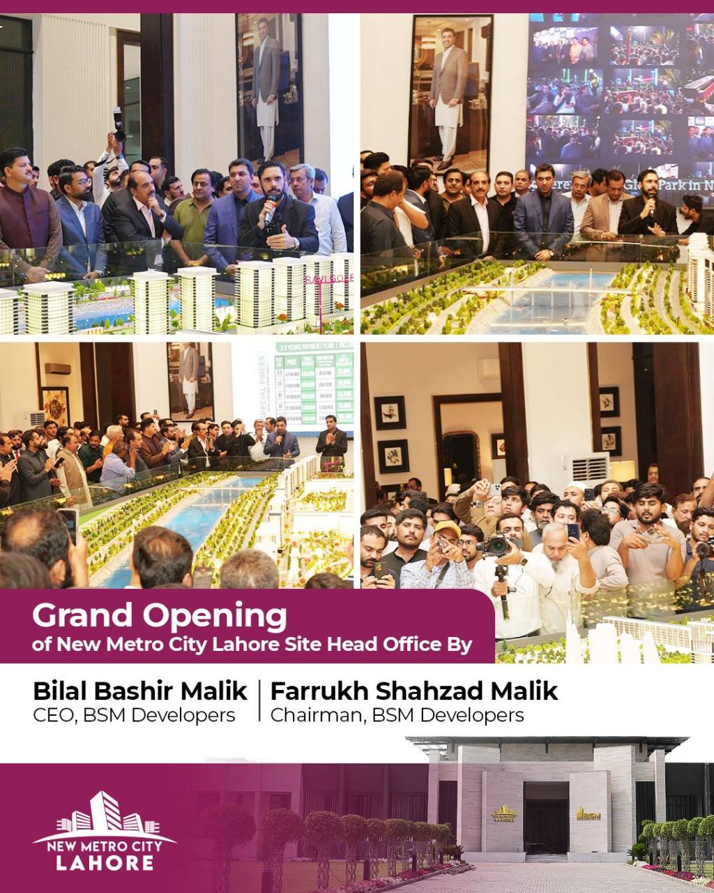 iamge 1: 𝐆𝐫𝐚𝐧𝐝 𝐎𝐩𝐞𝐧𝐢𝐧𝐠 𝐨𝐟 𝐍𝐞𝐰 𝐌𝐞𝐭𝐫𝐨 𝐂𝐢𝐭𝐲 𝐋𝐚𝐡𝐨𝐫𝐞 𝐒𝐢𝐭𝐞 𝐇𝐞𝐚𝐝 𝐎𝐟𝐟𝐢𝐜𝐞