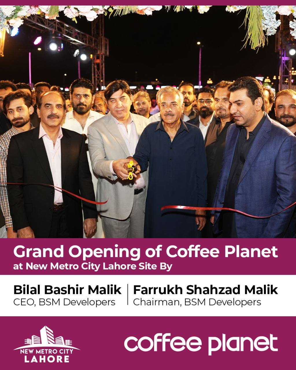 iamge 2: 𝐈𝐧𝐚𝐮𝐠𝐮𝐫𝐚𝐭𝐢𝐨𝐧 𝐨𝐟 𝐂𝐨𝐟𝐟𝐞𝐞 𝐏𝐥𝐚𝐧𝐞𝐭 𝐚𝐭 𝐃𝐞𝐚𝐥𝐞𝐫𝐬’ 𝐄𝐧𝐜𝐥𝐚𝐯𝐞, 𝐍𝐞𝐰 𝐌𝐞𝐭𝐫𝐨 𝐂𝐢𝐭𝐲 𝐋𝐚𝐡𝐨𝐫𝐞