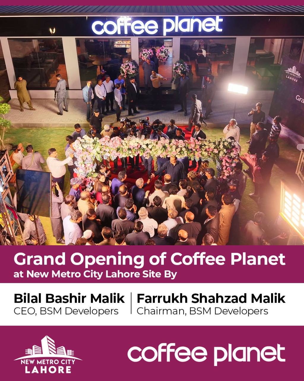 iamge 5: 𝐈𝐧𝐚𝐮𝐠𝐮𝐫𝐚𝐭𝐢𝐨𝐧 𝐨𝐟 𝐂𝐨𝐟𝐟𝐞𝐞 𝐏𝐥𝐚𝐧𝐞𝐭 𝐚𝐭 𝐃𝐞𝐚𝐥𝐞𝐫𝐬’ 𝐄𝐧𝐜𝐥𝐚𝐯𝐞, 𝐍𝐞𝐰 𝐌𝐞𝐭𝐫𝐨 𝐂𝐢𝐭𝐲 𝐋𝐚𝐡𝐨𝐫𝐞