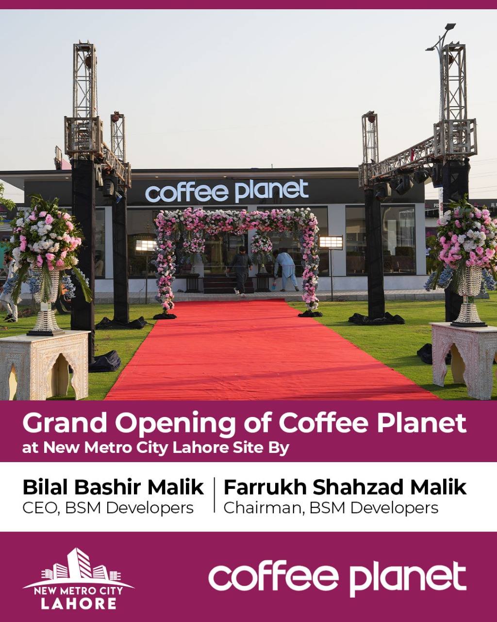 iamge 12: 𝐈𝐧𝐚𝐮𝐠𝐮𝐫𝐚𝐭𝐢𝐨𝐧 𝐨𝐟 𝐂𝐨𝐟𝐟𝐞𝐞 𝐏𝐥𝐚𝐧𝐞𝐭 𝐚𝐭 𝐃𝐞𝐚𝐥𝐞𝐫𝐬’ 𝐄𝐧𝐜𝐥𝐚𝐯𝐞, 𝐍𝐞𝐰 𝐌𝐞𝐭𝐫𝐨 𝐂𝐢𝐭𝐲 𝐋𝐚𝐡𝐨𝐫𝐞