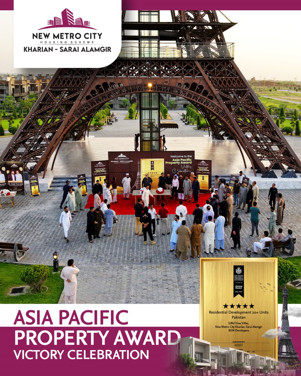 iamge 12: Victory at the Asia Pacific Property Awards for New Metro City Kharian – Sarai Alamgir