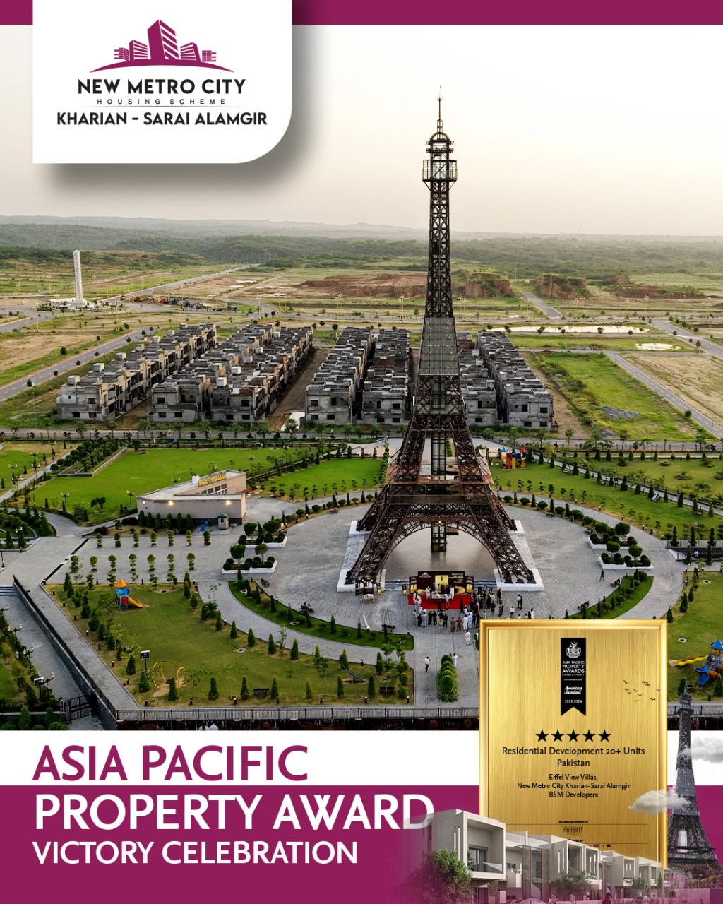 iamge 8: Victory at the Asia Pacific Property Awards for New Metro City Kharian – Sarai Alamgir