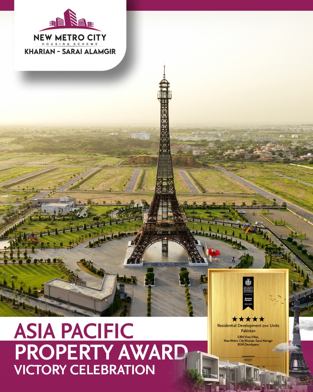 iamge 10: Victory at the Asia Pacific Property Awards for New Metro City Kharian – Sarai Alamgir